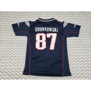 Rob Gronkowski New England Patriots Nike Jersey Youth Medium Blue